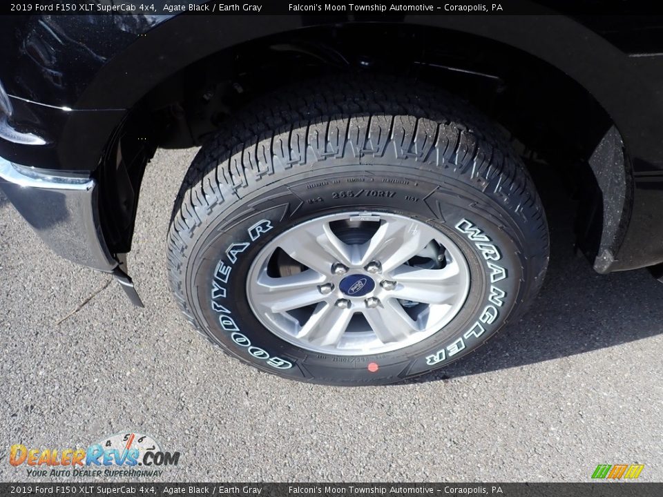 2019 Ford F150 XLT SuperCab 4x4 Agate Black / Earth Gray Photo #7