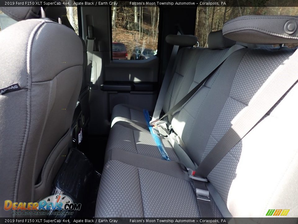 2019 Ford F150 XLT SuperCab 4x4 Agate Black / Earth Gray Photo #9