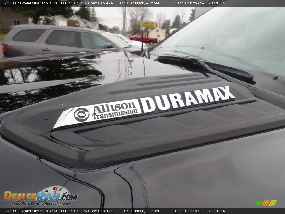 2020 Chevrolet Silverado 3500HD High Country Crew Cab 4x4 Black / Jet Black/­Umber Photo #15