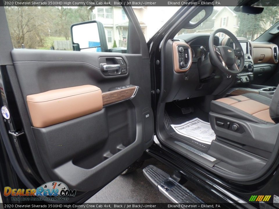 2020 Chevrolet Silverado 3500HD High Country Crew Cab 4x4 Black / Jet Black/­Umber Photo #16
