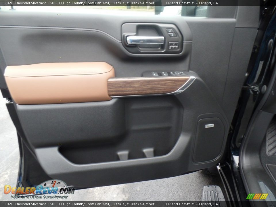2020 Chevrolet Silverado 3500HD High Country Crew Cab 4x4 Black / Jet Black/­Umber Photo #17