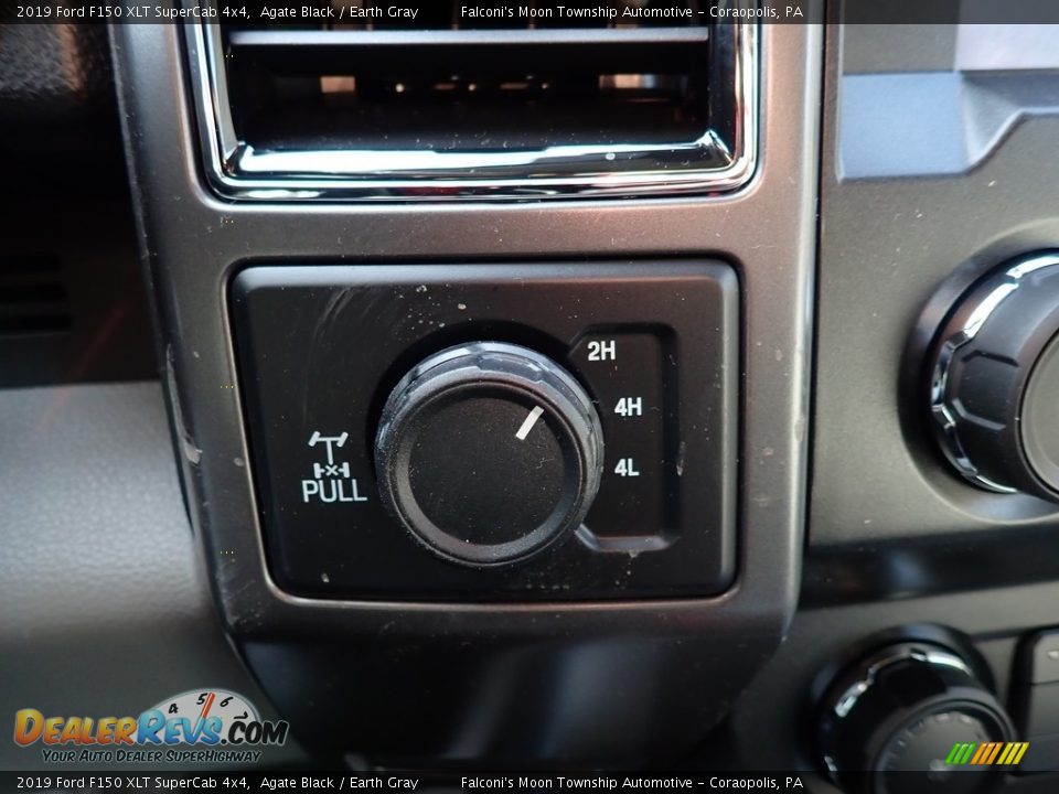 2019 Ford F150 XLT SuperCab 4x4 Agate Black / Earth Gray Photo #15