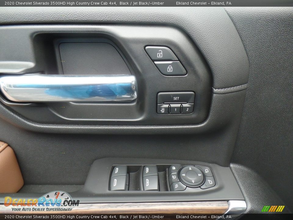 2020 Chevrolet Silverado 3500HD High Country Crew Cab 4x4 Black / Jet Black/­Umber Photo #18