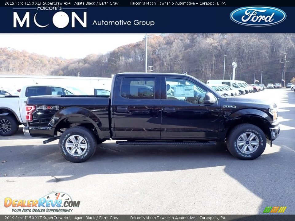 2019 Ford F150 XLT SuperCrew 4x4 Agate Black / Earth Gray Photo #1