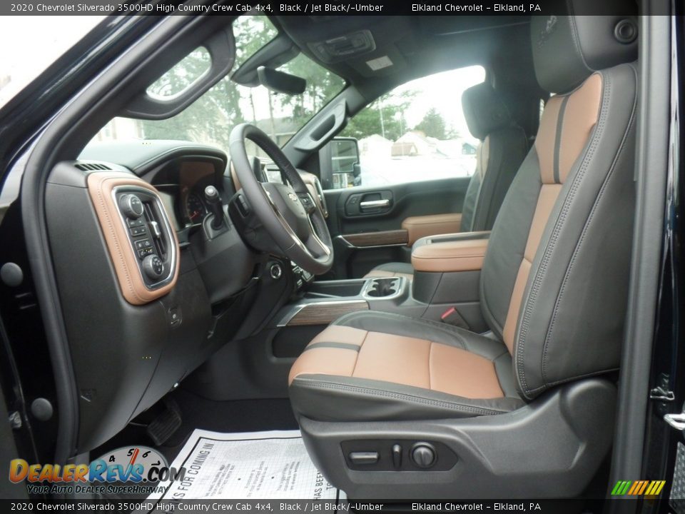 Jet Black/­Umber Interior - 2020 Chevrolet Silverado 3500HD High Country Crew Cab 4x4 Photo #19