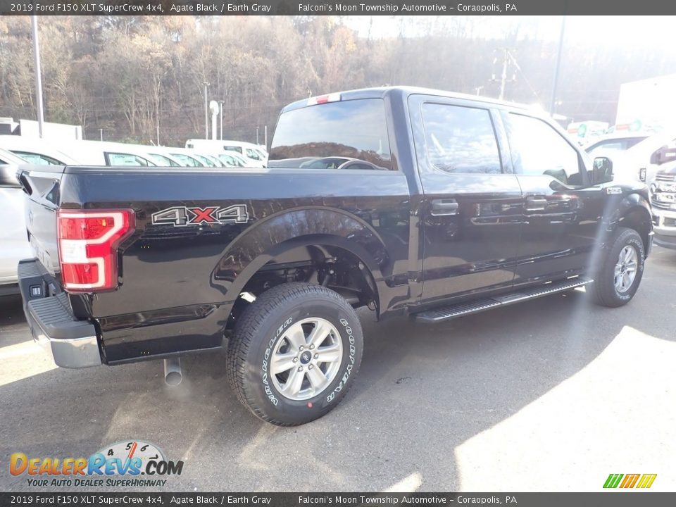 2019 Ford F150 XLT SuperCrew 4x4 Agate Black / Earth Gray Photo #2