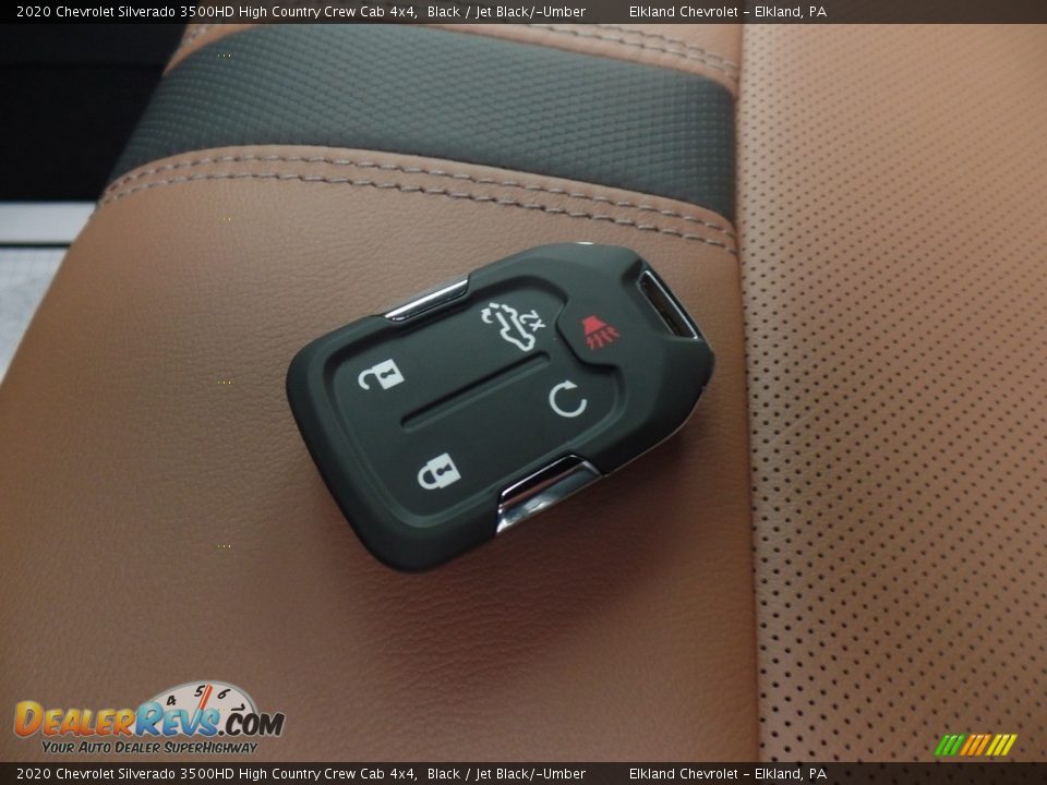 2020 Chevrolet Silverado 3500HD High Country Crew Cab 4x4 Black / Jet Black/­Umber Photo #20