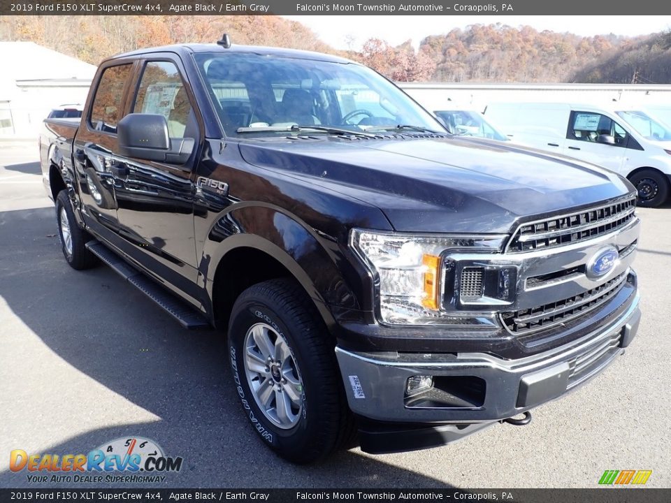 2019 Ford F150 XLT SuperCrew 4x4 Agate Black / Earth Gray Photo #3