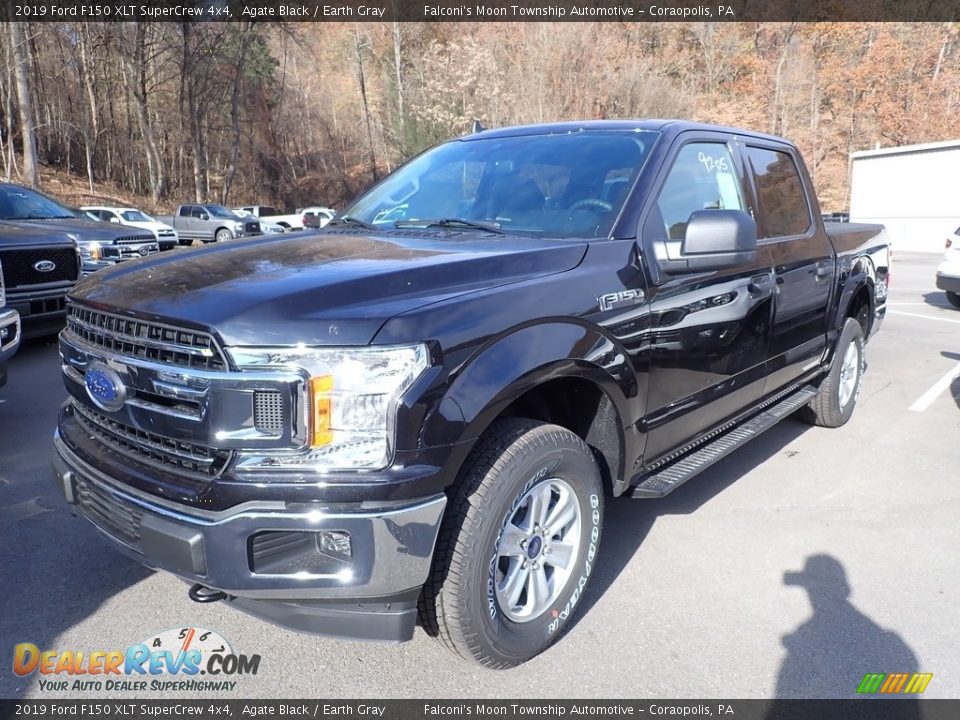 2019 Ford F150 XLT SuperCrew 4x4 Agate Black / Earth Gray Photo #5