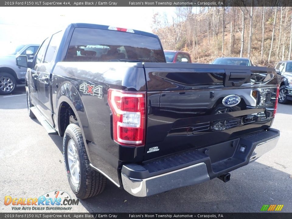 2019 Ford F150 XLT SuperCrew 4x4 Agate Black / Earth Gray Photo #6