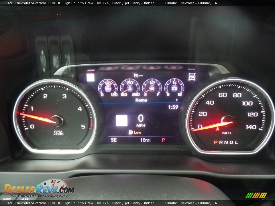 2020 Chevrolet Silverado 3500HD High Country Crew Cab 4x4 Gauges Photo #28