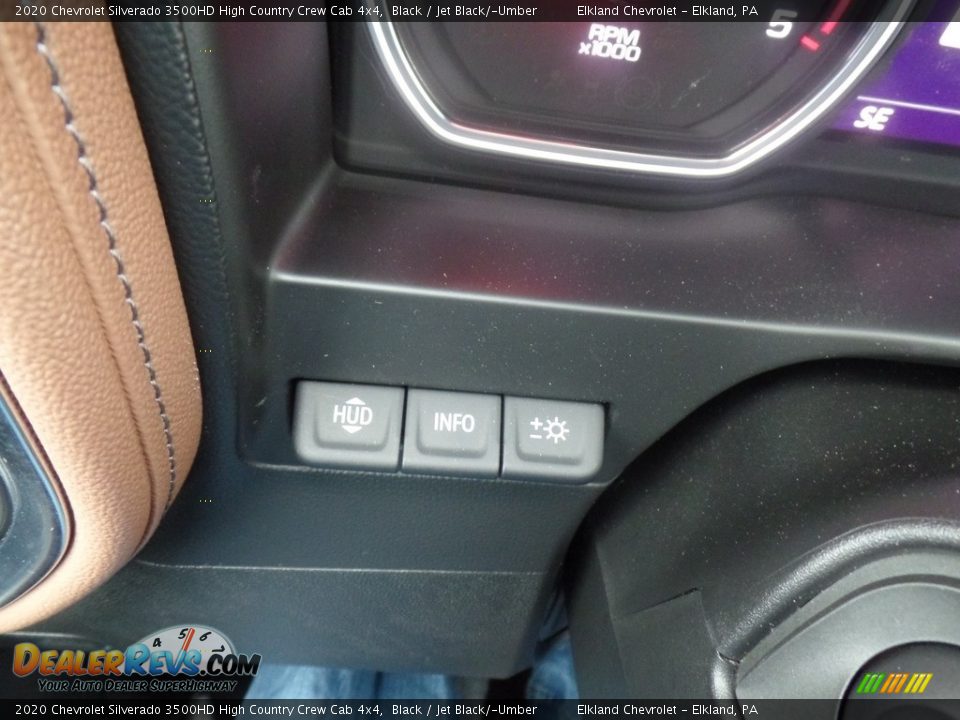 2020 Chevrolet Silverado 3500HD High Country Crew Cab 4x4 Black / Jet Black/­Umber Photo #29