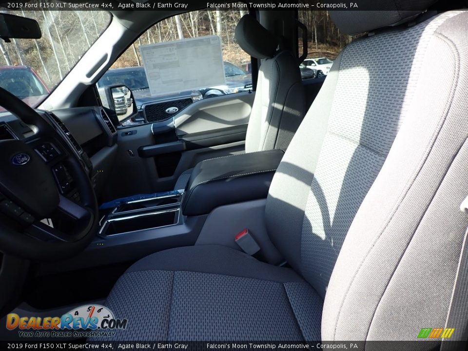2019 Ford F150 XLT SuperCrew 4x4 Agate Black / Earth Gray Photo #10