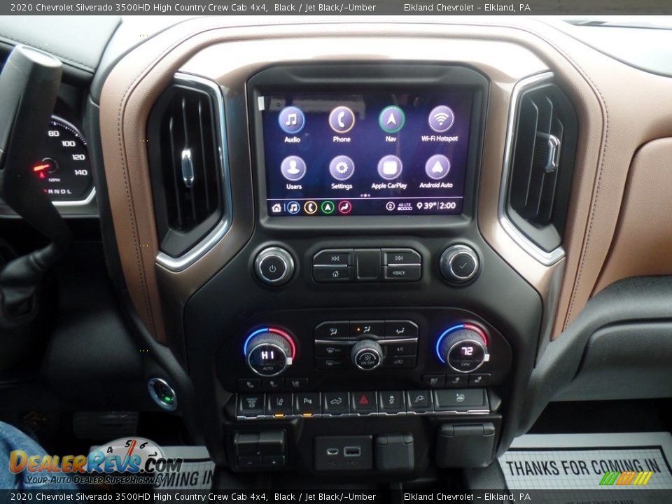 2020 Chevrolet Silverado 3500HD High Country Crew Cab 4x4 Black / Jet Black/­Umber Photo #31