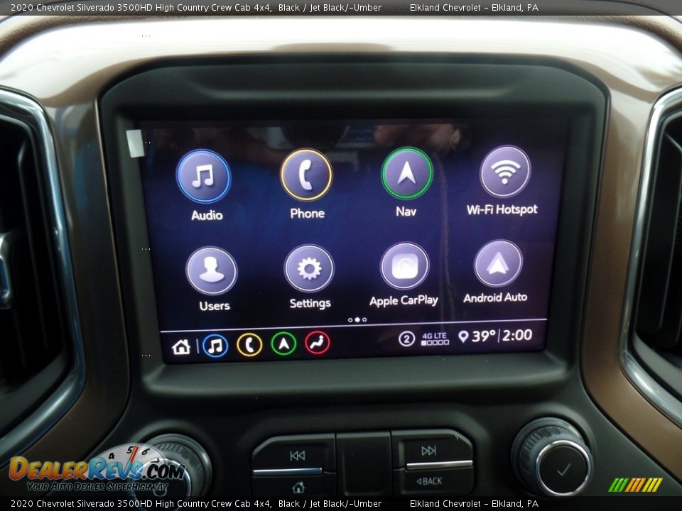 2020 Chevrolet Silverado 3500HD High Country Crew Cab 4x4 Black / Jet Black/­Umber Photo #32