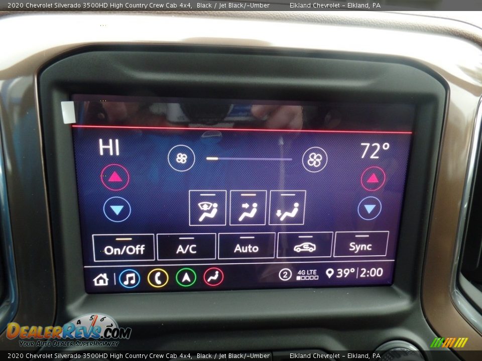 2020 Chevrolet Silverado 3500HD High Country Crew Cab 4x4 Black / Jet Black/­Umber Photo #34