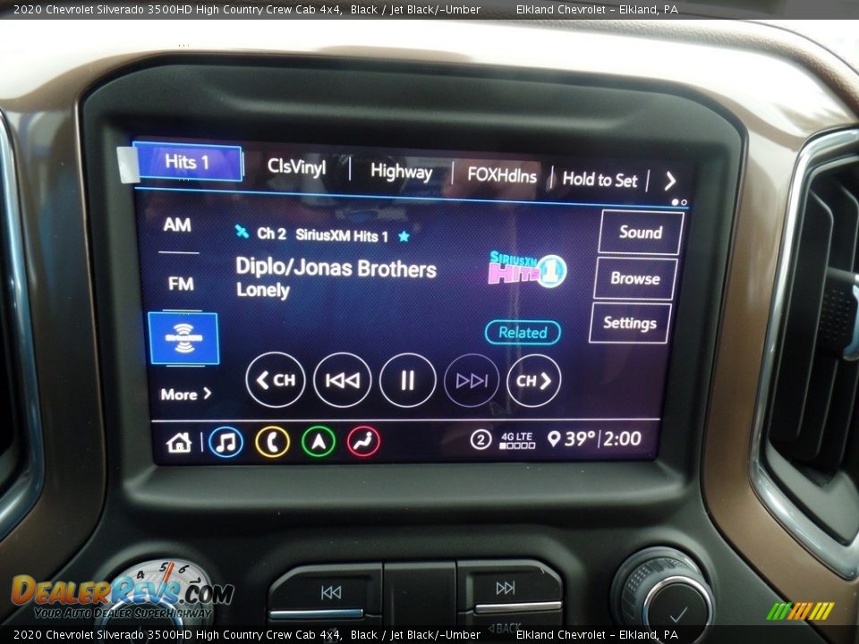 2020 Chevrolet Silverado 3500HD High Country Crew Cab 4x4 Black / Jet Black/­Umber Photo #35