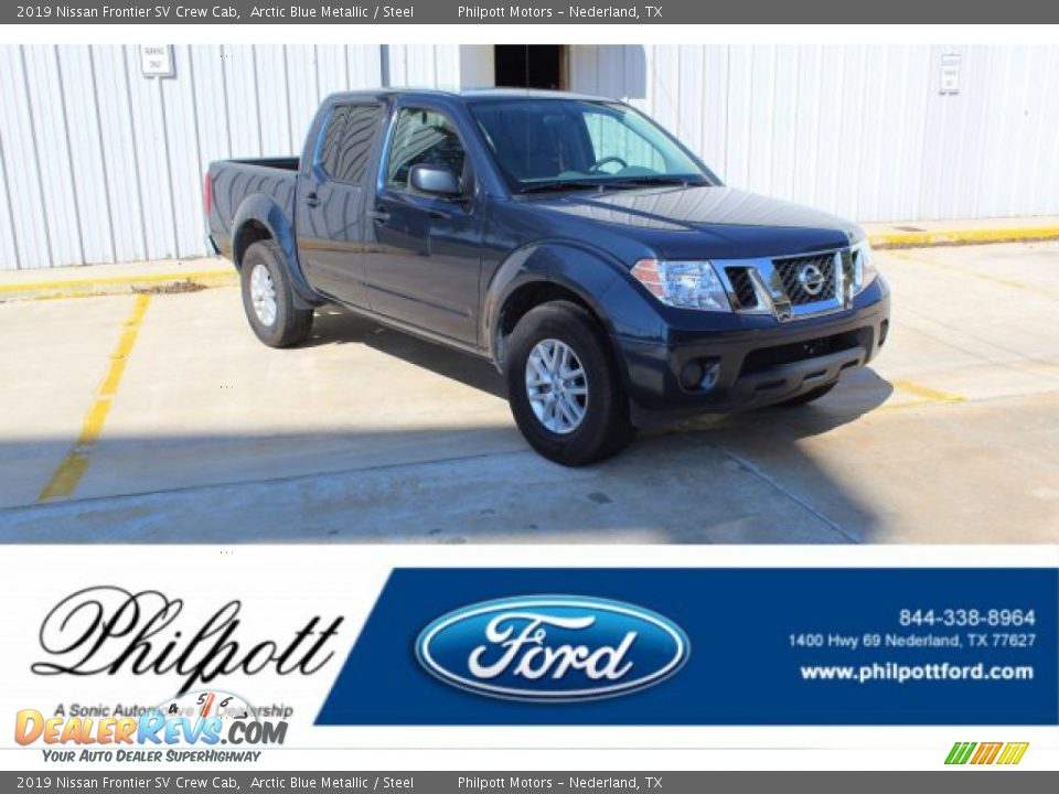 2019 Nissan Frontier SV Crew Cab Arctic Blue Metallic / Steel Photo #1