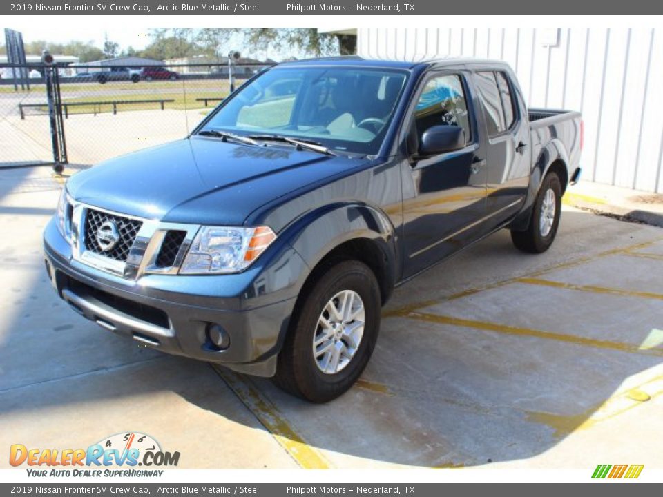 2019 Nissan Frontier SV Crew Cab Arctic Blue Metallic / Steel Photo #4