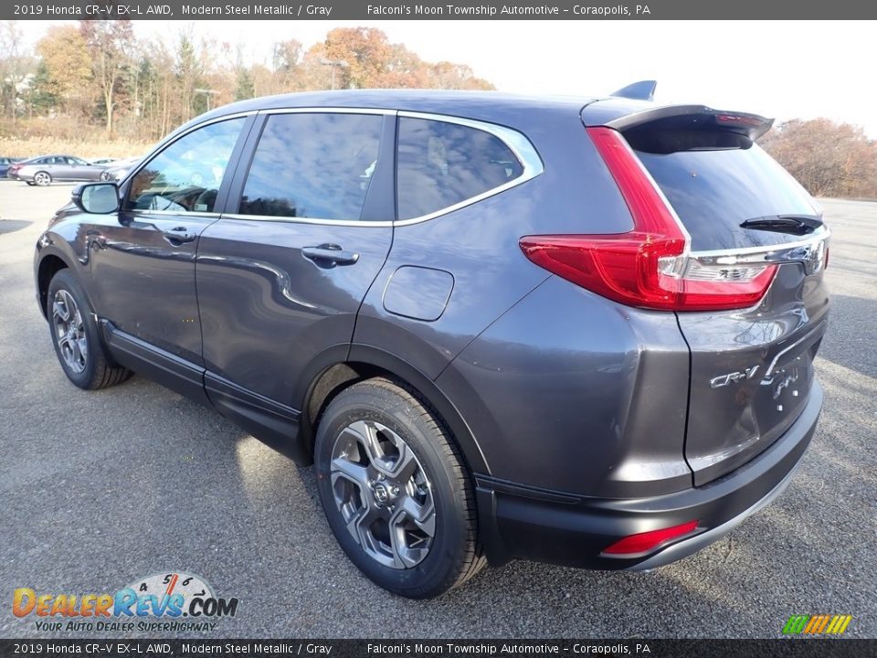 2019 Honda CR-V EX-L AWD Modern Steel Metallic / Gray Photo #2