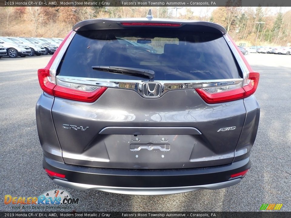 2019 Honda CR-V EX-L AWD Modern Steel Metallic / Gray Photo #3