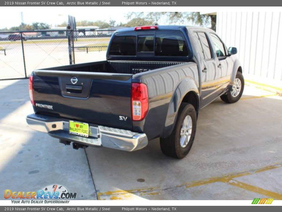 2019 Nissan Frontier SV Crew Cab Arctic Blue Metallic / Steel Photo #8