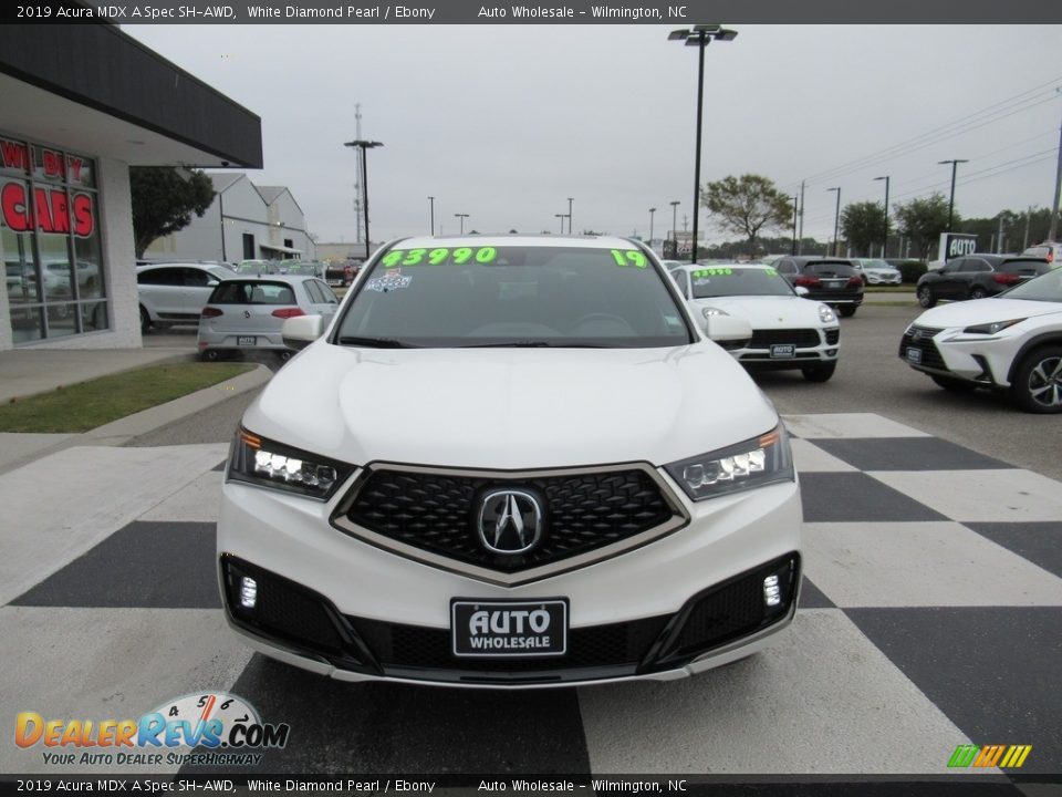 2019 Acura MDX A Spec SH-AWD White Diamond Pearl / Ebony Photo #2