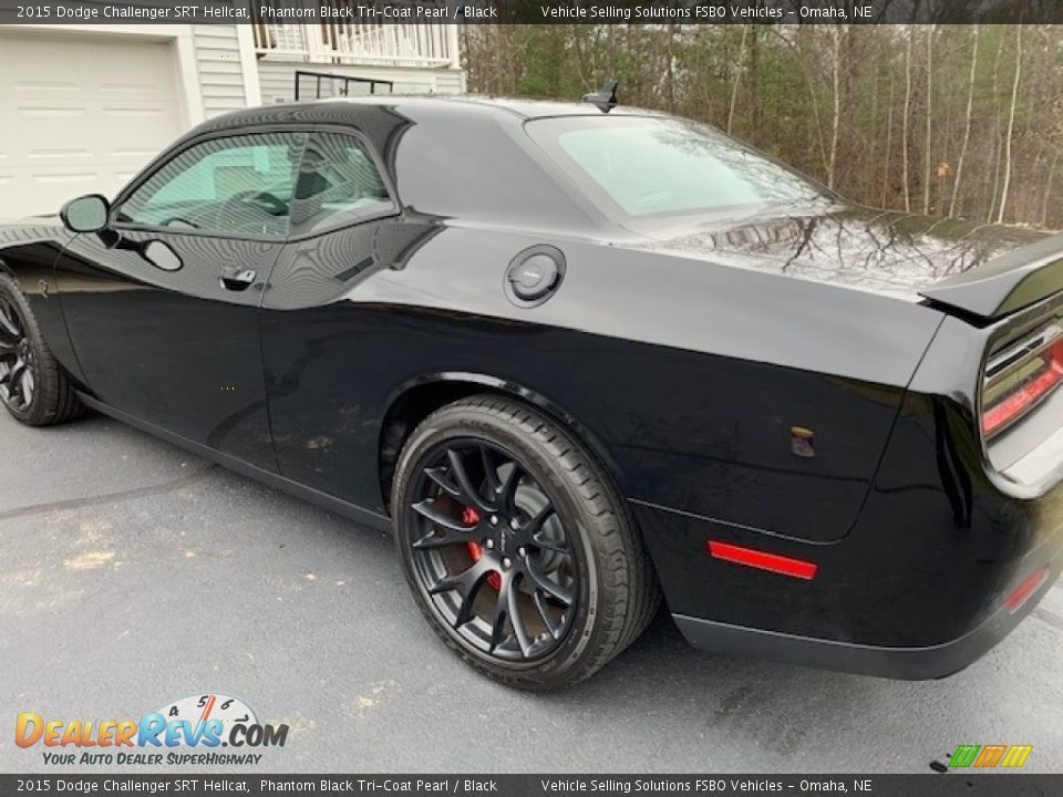 2015 Dodge Challenger SRT Hellcat Phantom Black Tri-Coat Pearl / Black Photo #9