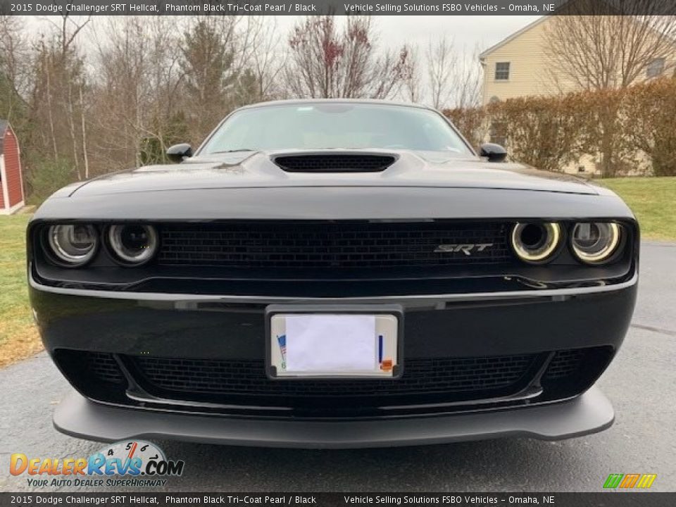 2015 Dodge Challenger SRT Hellcat Phantom Black Tri-Coat Pearl / Black Photo #11