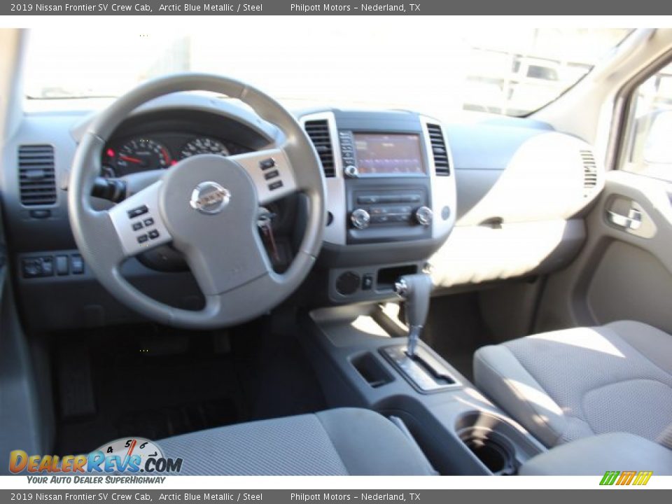 2019 Nissan Frontier SV Crew Cab Arctic Blue Metallic / Steel Photo #22