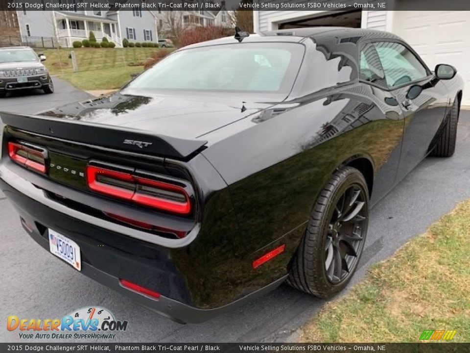 2015 Dodge Challenger SRT Hellcat Phantom Black Tri-Coat Pearl / Black Photo #13