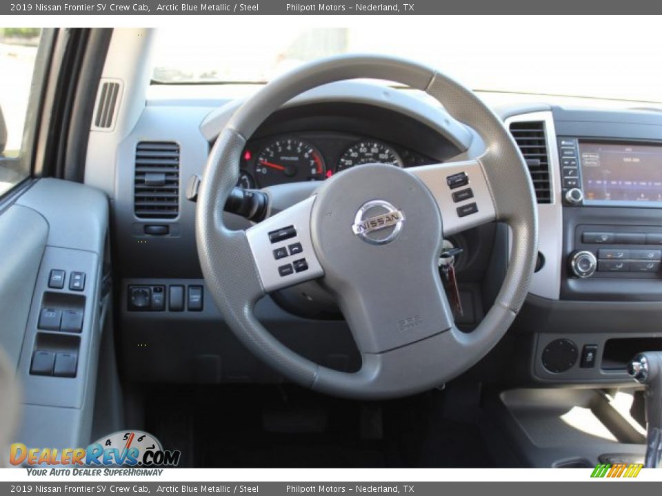 2019 Nissan Frontier SV Crew Cab Arctic Blue Metallic / Steel Photo #23