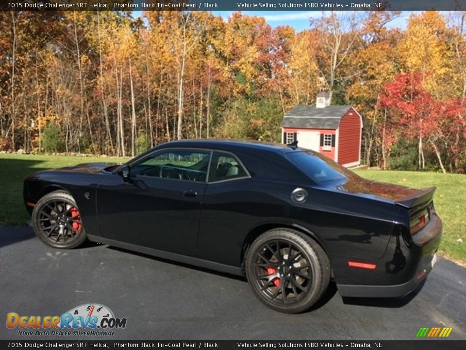 2015 Dodge Challenger SRT Hellcat Phantom Black Tri-Coat Pearl / Black Photo #18