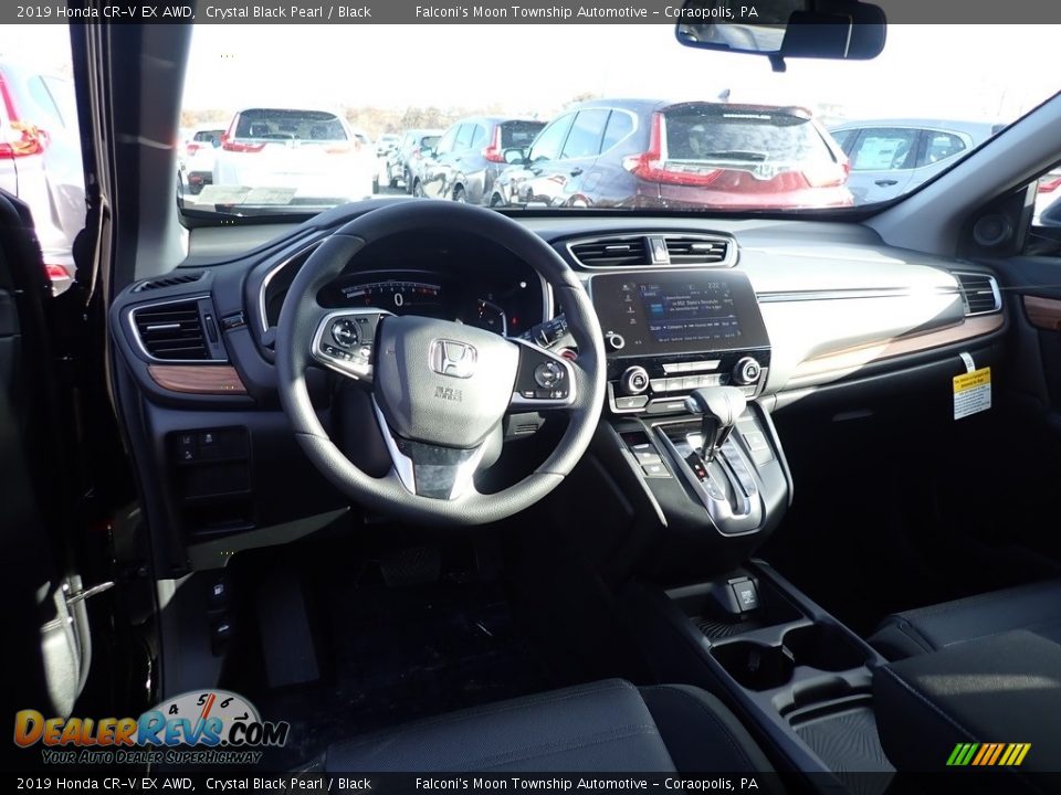 2019 Honda CR-V EX AWD Crystal Black Pearl / Black Photo #10