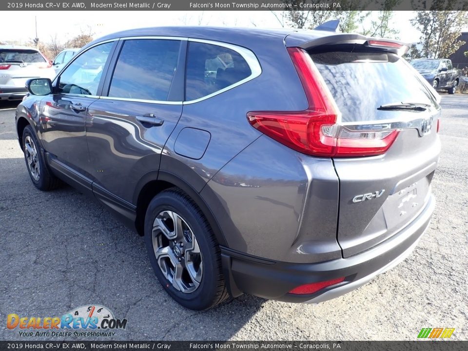 2019 Honda CR-V EX AWD Modern Steel Metallic / Gray Photo #2