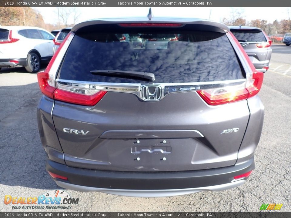 2019 Honda CR-V EX AWD Modern Steel Metallic / Gray Photo #3