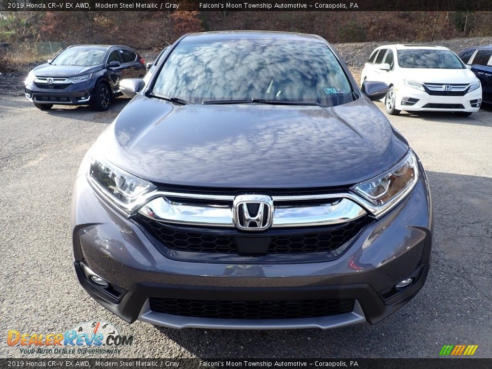 2019 Honda CR-V EX AWD Modern Steel Metallic / Gray Photo #6