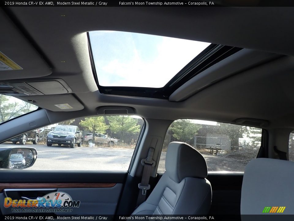 2019 Honda CR-V EX AWD Modern Steel Metallic / Gray Photo #13