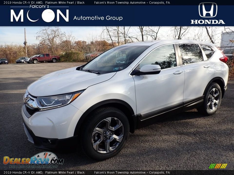 2019 Honda CR-V EX AWD Platinum White Pearl / Black Photo #1