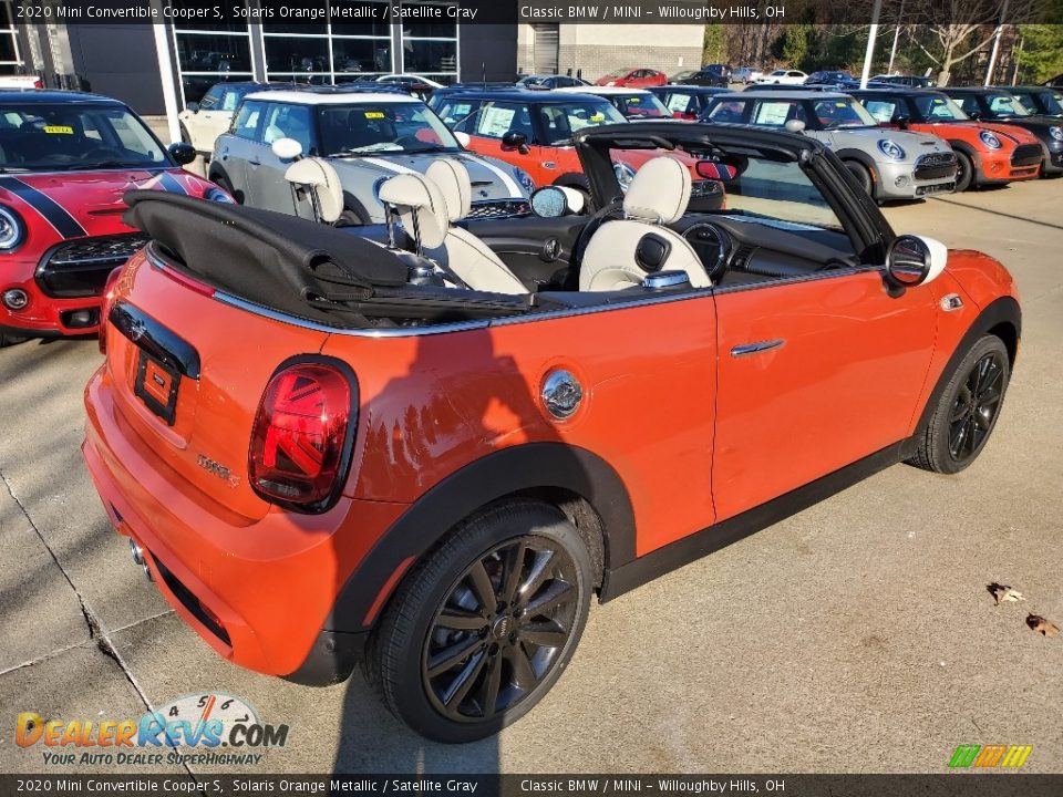 2020 Mini Convertible Cooper S Solaris Orange Metallic / Satellite Gray Photo #2