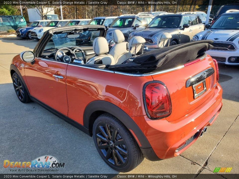 2020 Mini Convertible Cooper S Solaris Orange Metallic / Satellite Gray Photo #3