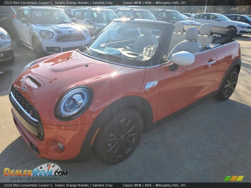 2020 Mini Convertible Cooper S Solaris Orange Metallic / Satellite Gray Photo #4