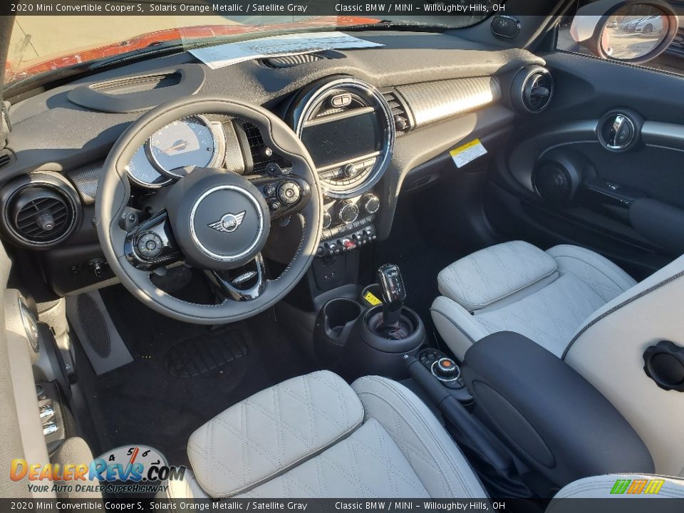 Satellite Gray Interior - 2020 Mini Convertible Cooper S Photo #6