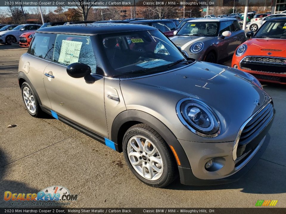 2020 Mini Hardtop Cooper 2 Door Melting Silver Metallic / Carbon Black Photo #1