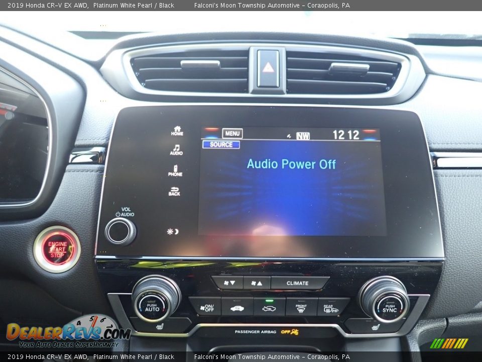 2019 Honda CR-V EX AWD Platinum White Pearl / Black Photo #12