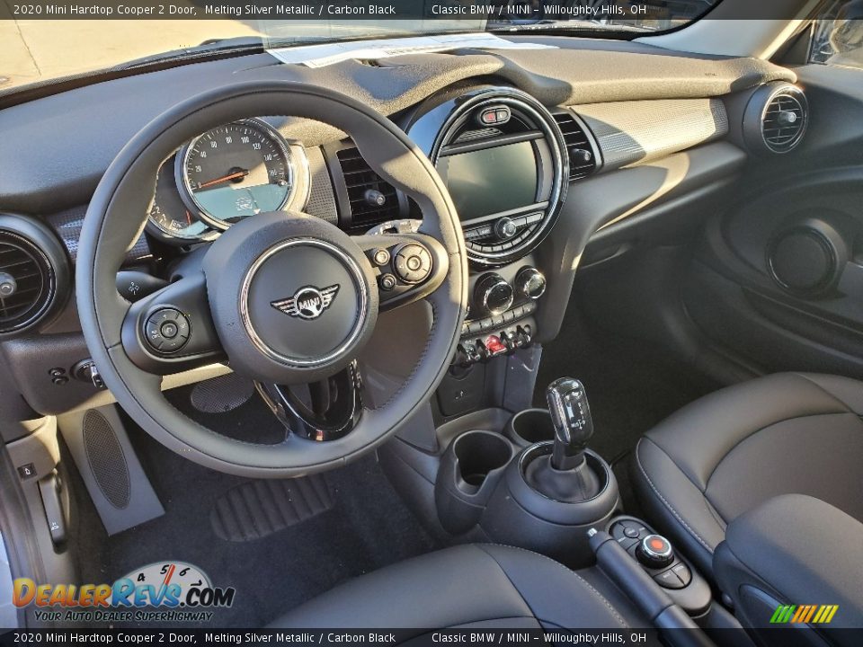 2020 Mini Hardtop Cooper 2 Door Melting Silver Metallic / Carbon Black Photo #6