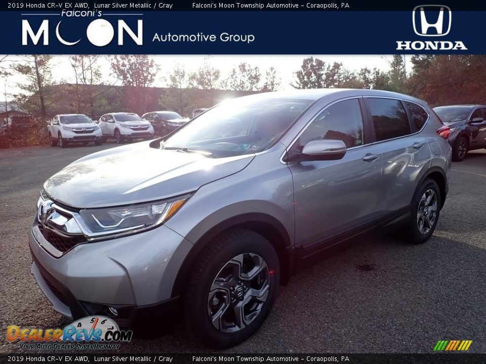 2019 Honda CR-V EX AWD Lunar Silver Metallic / Gray Photo #1