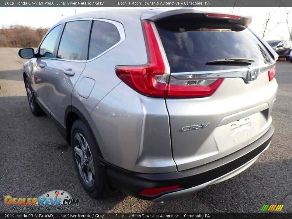 2019 Honda CR-V EX AWD Lunar Silver Metallic / Gray Photo #2