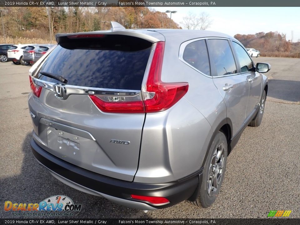 2019 Honda CR-V EX AWD Lunar Silver Metallic / Gray Photo #4