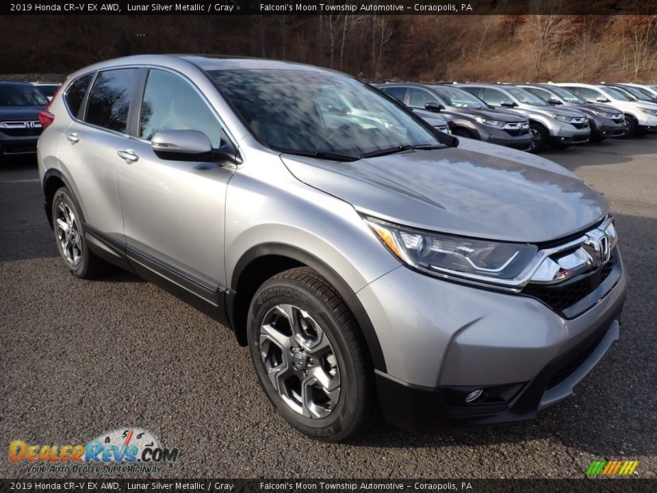 2019 Honda CR-V EX AWD Lunar Silver Metallic / Gray Photo #5